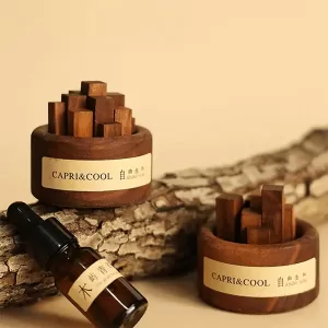 Natural Wood Aromatherapy Diffuser - Candle Series